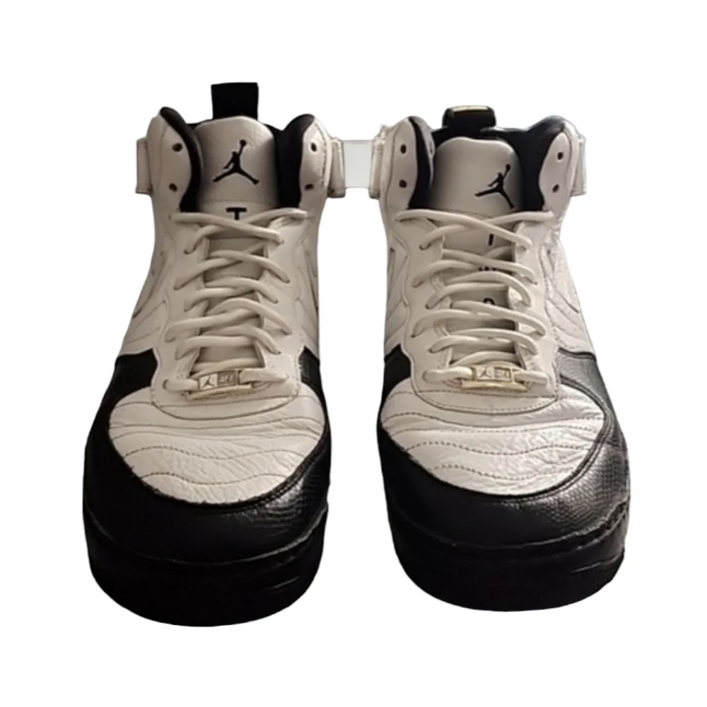 NIKE Jordan Fusion 12 AF1 Taxi Y2K VINTAGE Sneakers 10.5 White Black Hybrid